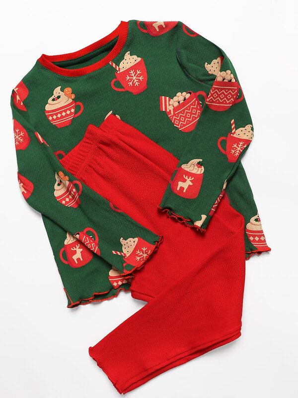 Соль&Перец Пижама 574371 SP0440KF зелено-красный