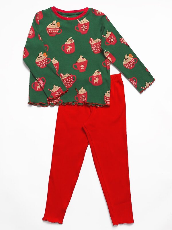 Соль&Перец Пижама 574371 SP0440KF зелено-красный