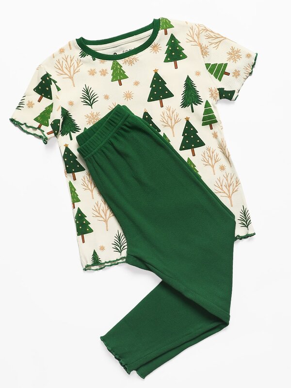 Соль&Перец Пижама 574374 SP0441KF зелено-белый