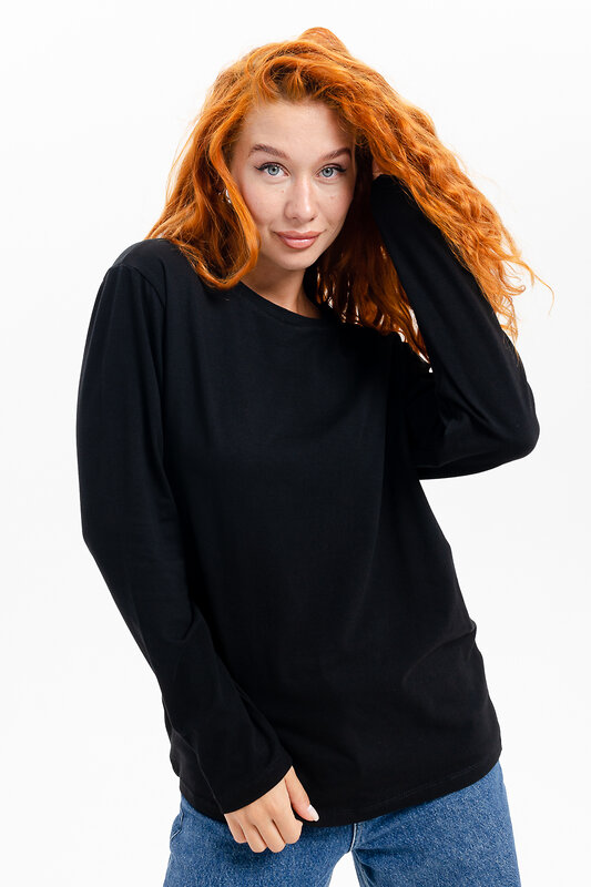 Натали Лонгслив 574378 14403 белый+черный