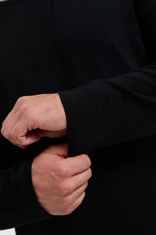 Натали Лонгслив 574378 14403 белый+черный