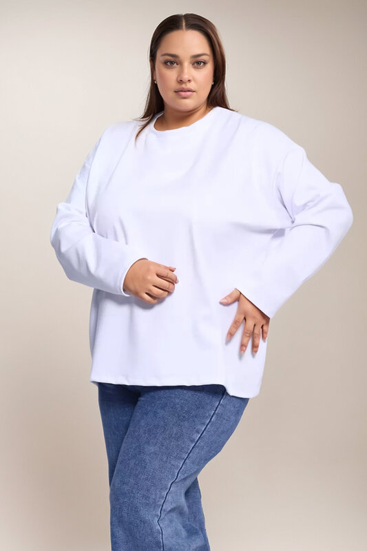 Натали Лонгслив 574378 14403 белый+черный