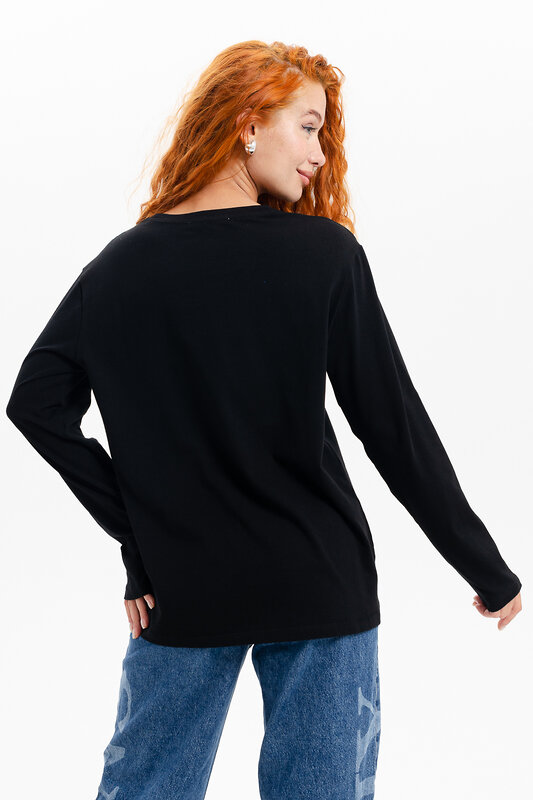 Натали Лонгслив 574378 14403 белый+черный