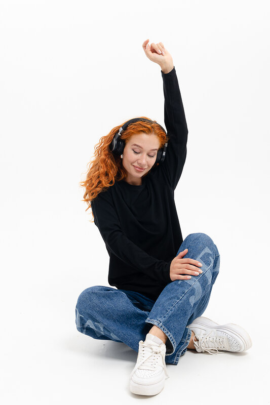 Натали Лонгслив 574378 14403 белый+черный