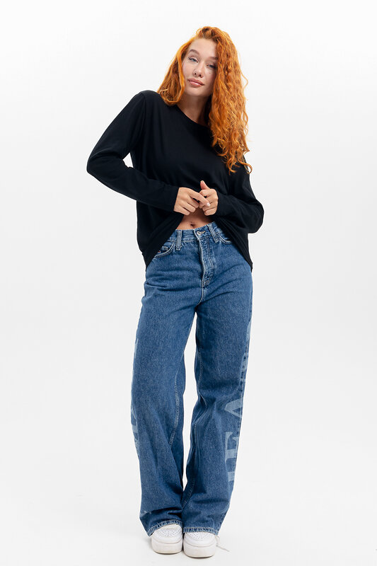 Натали Лонгслив 574378 14403 белый+черный