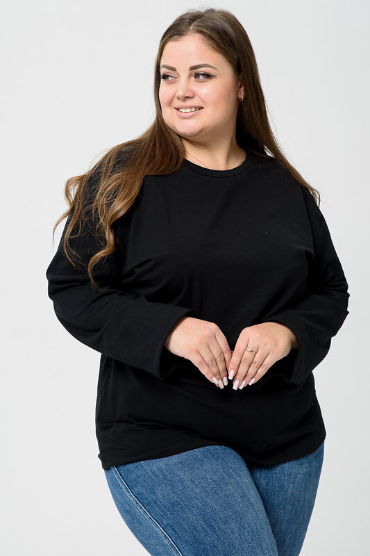 Натали Лонгслив 574378 14403 белый+черный