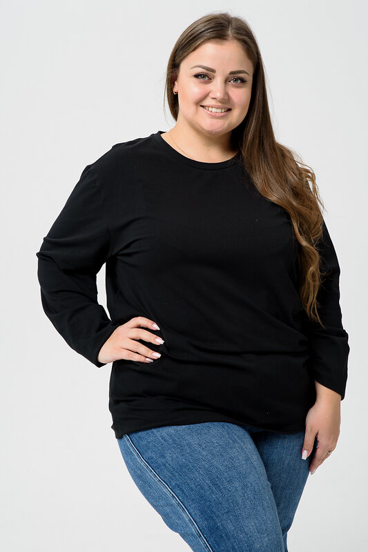 Натали Лонгслив 574378 14403 белый+черный