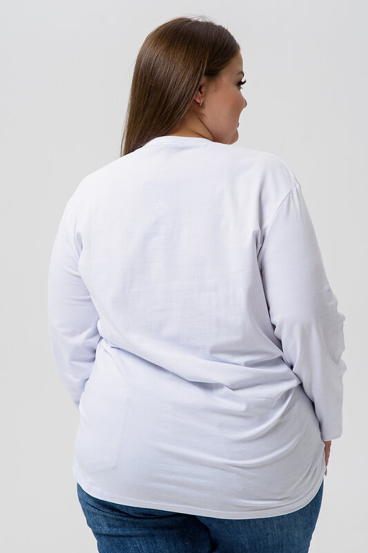 Натали Лонгслив 574378 14403 белый+черный