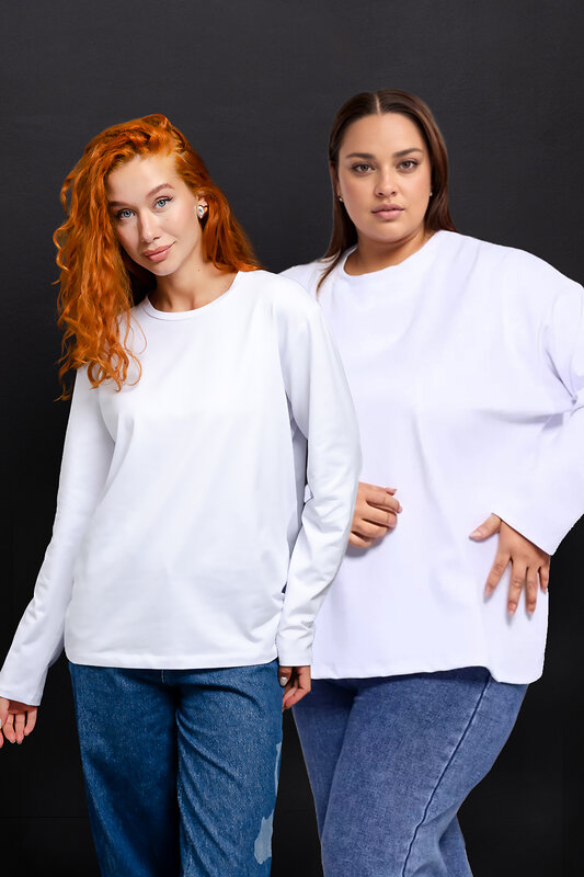 Натали Лонгслив 574378 14403 белый+черный