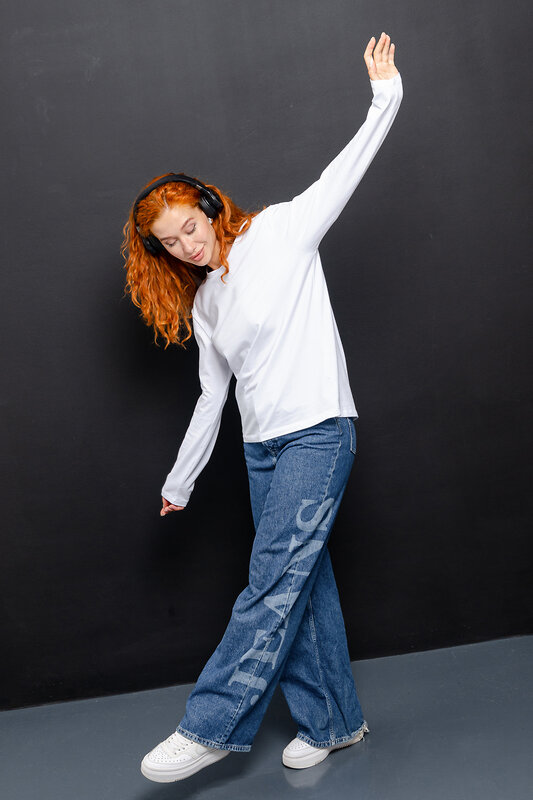 Натали Лонгслив 574378 14403 белый+черный