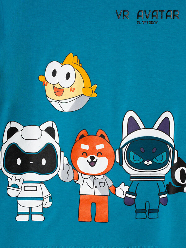 PLAYTODAY Фуфайка 574420 32412145 голубой