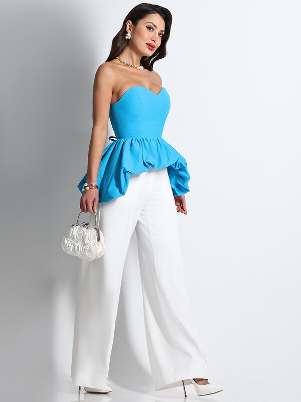 DStrend Блузка 574428 ЮС-0990 Лазурный