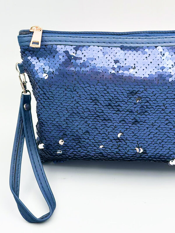 Sunflower Косметичка женская с пайетками 031, синий 574431 12057 