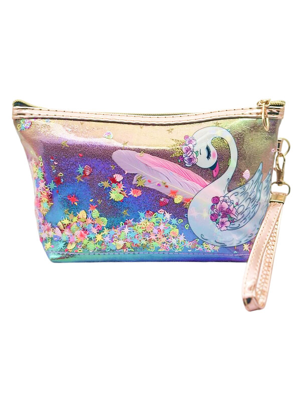 Sunflower Косметичка женская лодочка с пайетками 391, лебедь, разноцветный 574436 21002 