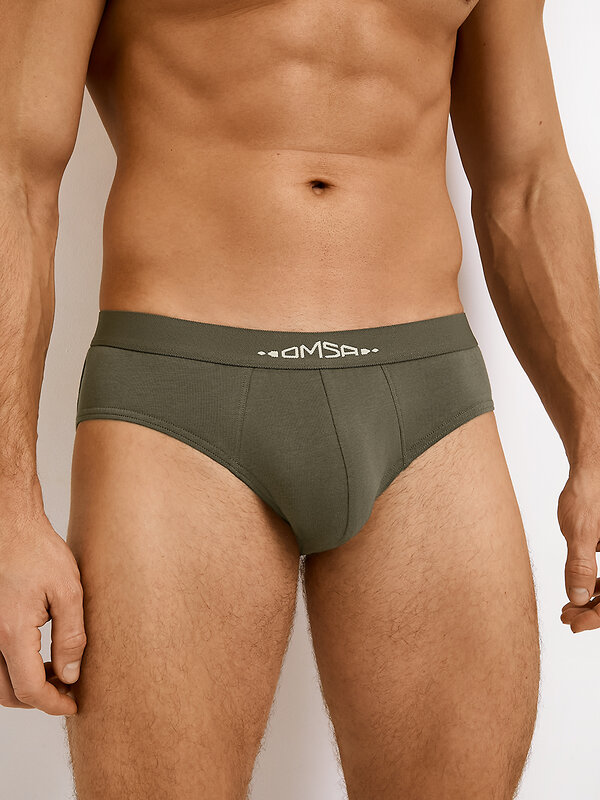 Omsa Трусы 574556 OmB 1224-1 Слипы муж. с откр. резинкой, CO Militari (Зеленый)