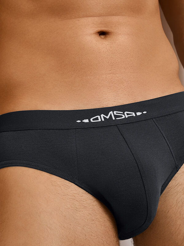 Omsa Трусы 574562 OmB 1224-1 Слипы муж. с откр. резинкой, CO Antracite (Серый)