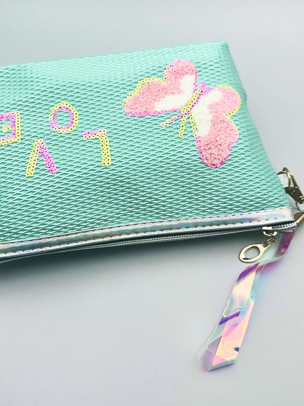 Sunflower Косметичка женская лодочка с пайетками Love 11653-8, мятный 574586 21005 