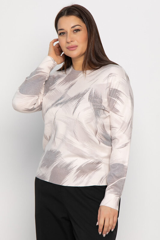 LT Collection Лонгслив 574614 Б14958-18М серо-бежевый