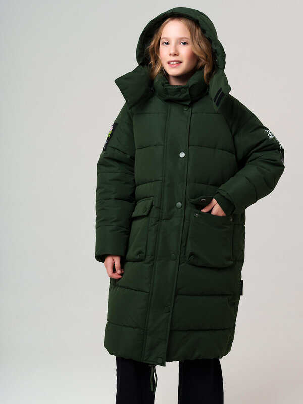 PLAYTODAY Пальто 574647 32521175 темно-зеленый