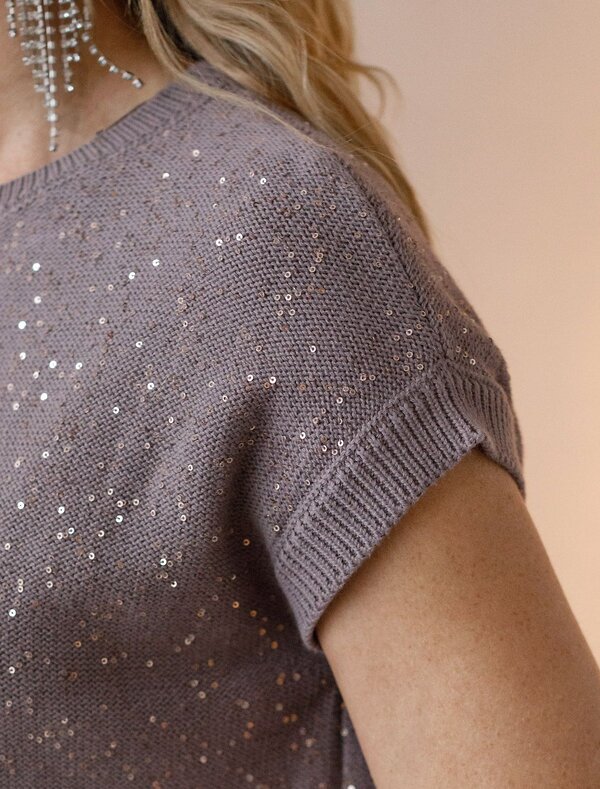 VILATTE Джемпер 574651 D39.569 кофейный