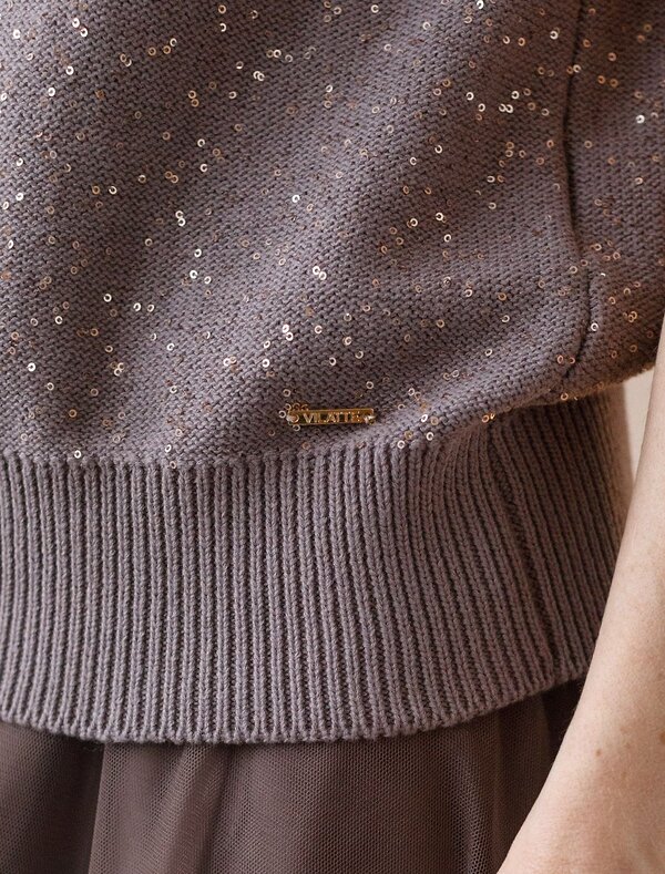 VILATTE Джемпер 574651 D39.569 кофейный