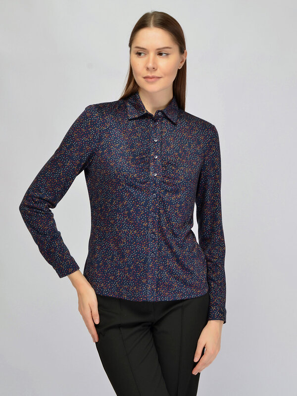 VISERDI Блузка 574715 1623-сгр 1451020 синий