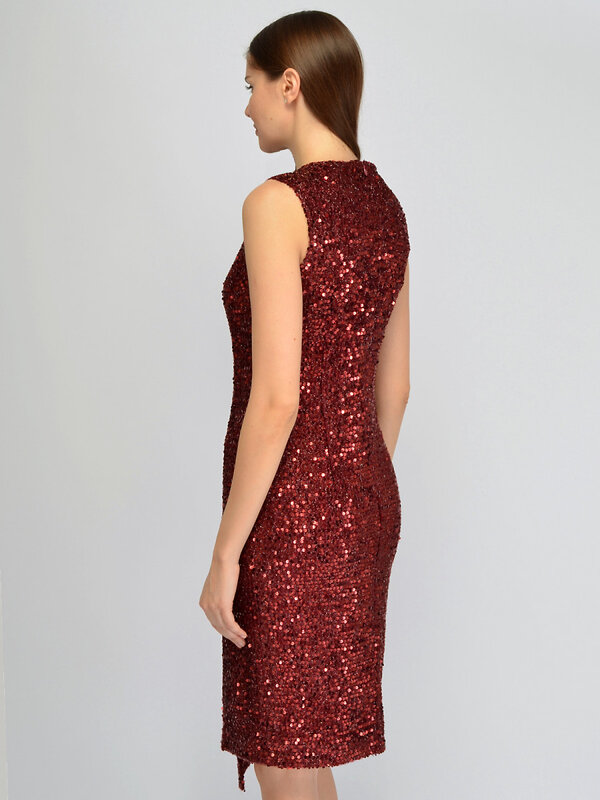 VISERDI Платье 574720 10456-крс 4351540 бордовый