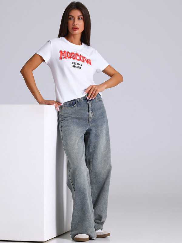 Апрель Футболка 574775 1ЖДФК2657001 белый