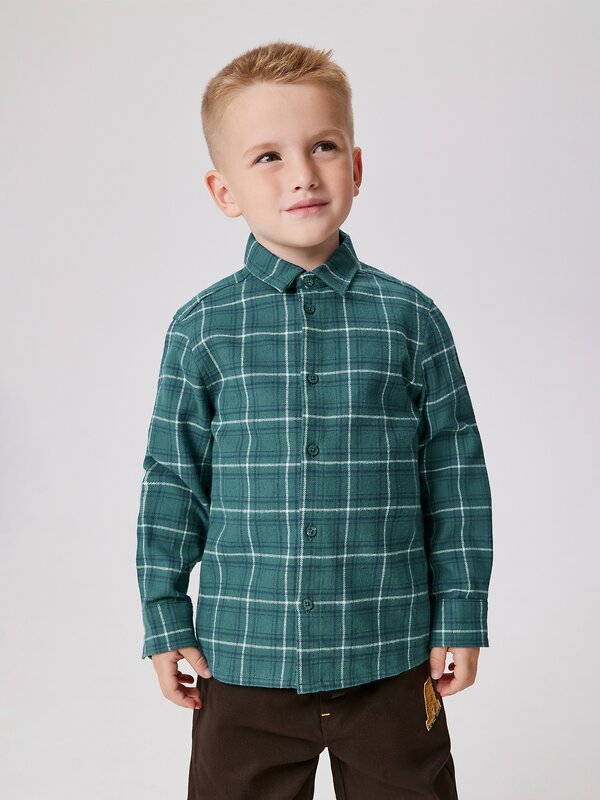 Acoola Сорочка 574832 20130280041 зеленая клетка