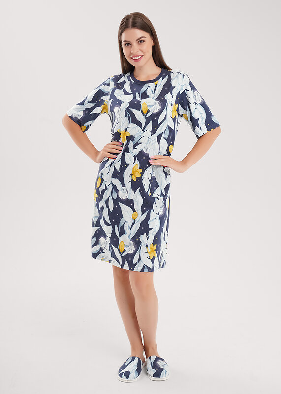 CLEVER Платье 574890 LDR15-1209 т.синий/св.серый