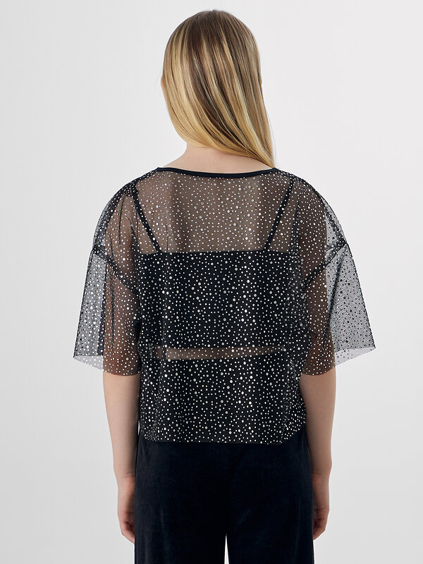 MARK FORMELLE Блузка 574901 127954 блестки на черном