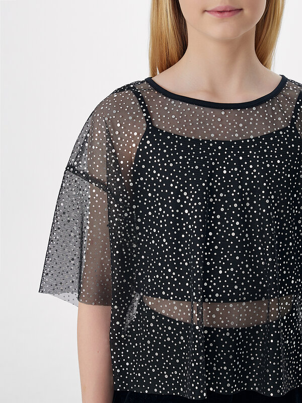 MARK FORMELLE Блузка 574901 127954 блестки на черном
