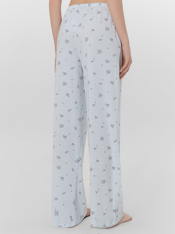 MARK FORMELLE Брюки 574932 532410 цветы на голубой полоске