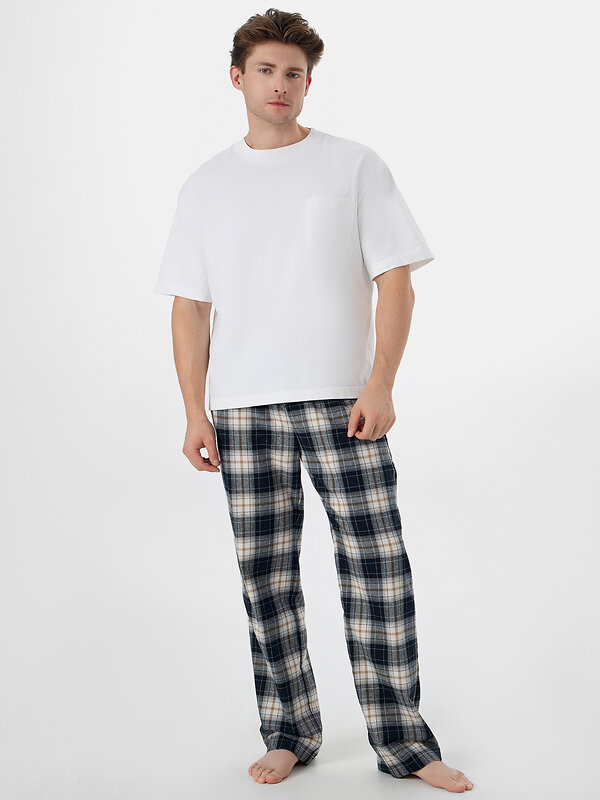 MARK FORMELLE Брюки 574939 581135 клетка бежевая на черном