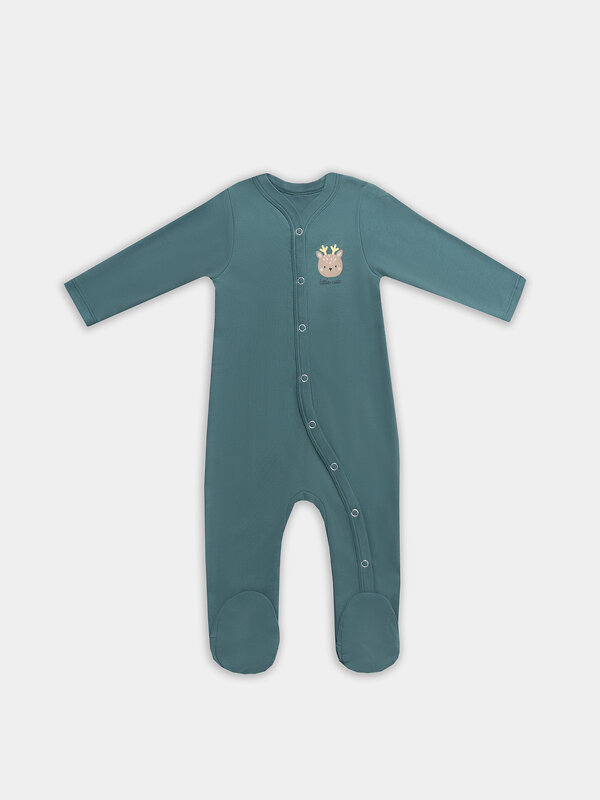 MARK FORMELLE Комбинезон 574947 14005-2 бежевый +изумруд +печать