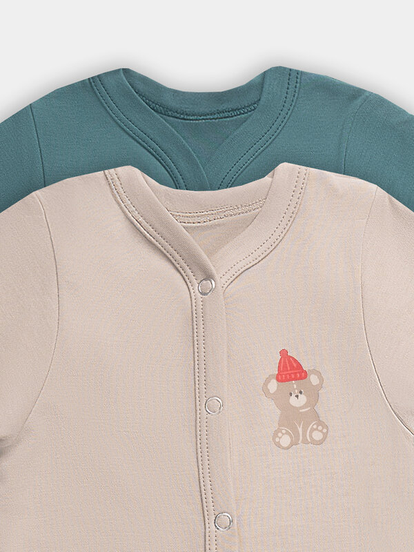 MARK FORMELLE Комбинезон 574947 14005-2 бежевый +изумруд +печать