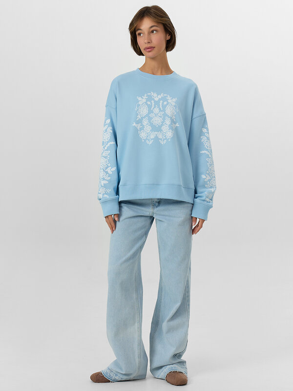 MARK FORMELLE Свитшот 574980 122813/1 св.голубой +печать