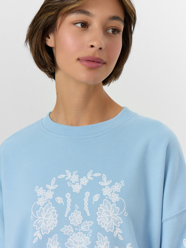 MARK FORMELLE Свитшот 574980 122813/1 св.голубой +печать