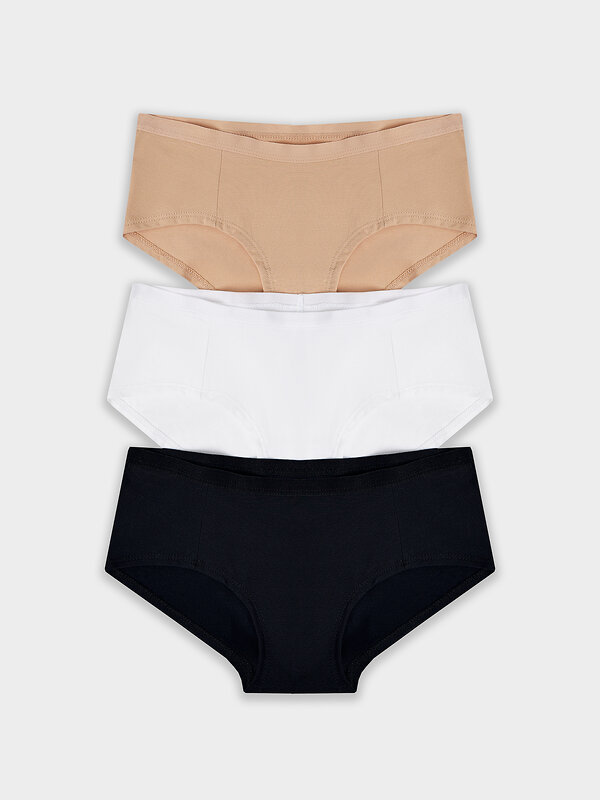 MARK FORMELLE Трусы 575008 412263-3 белый + обжаренный миндаль + черный