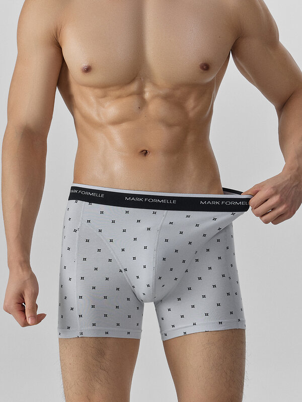 MARK FORMELLE Трусы 575018 411235 квадраты на св.сером