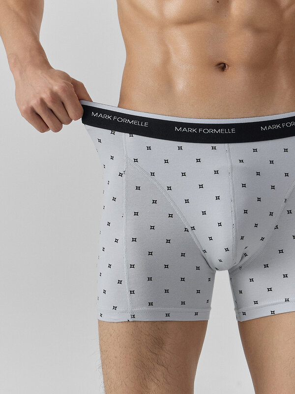 MARK FORMELLE Трусы 575018 411235 квадраты на св.сером