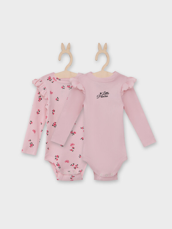 MARK FORMELLE Боди детское 575037 13017-2 розовый +цветочки на розовом