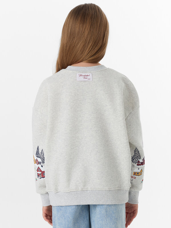 MARK FORMELLE Свитшот 575080 127897/1 серый меланж+печать3