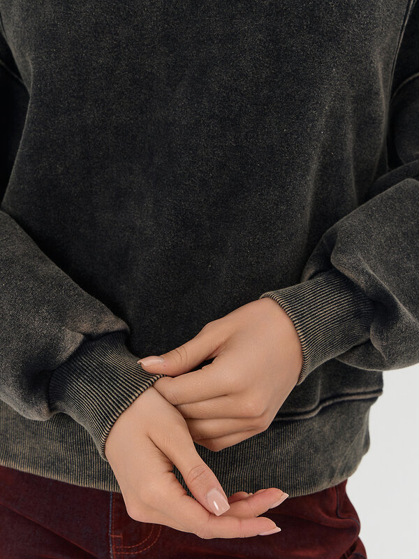 MARK FORMELLE Свитшот 575083 122778/1 ACID WASH черный