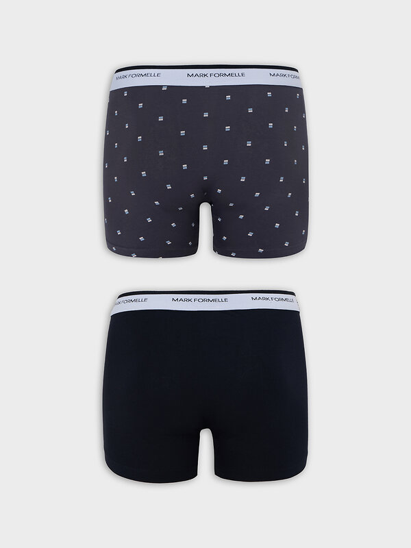 MARK FORMELLE Трусы 575109 411221-2 прямоугольники на т.сером +черный