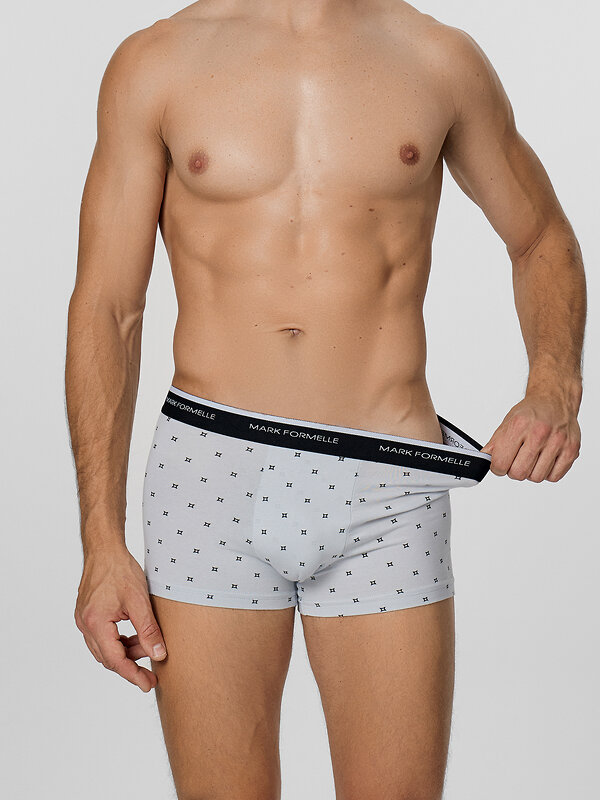MARK FORMELLE Трусы 575111 411228-2 квадраты на св.сером +квадраты на черном