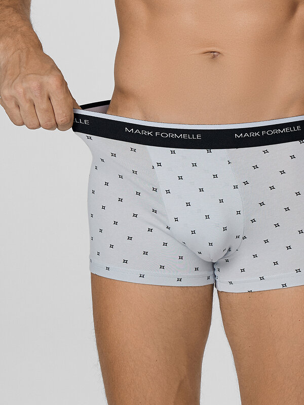 MARK FORMELLE Трусы 575111 411228-2 квадраты на св.сером +квадраты на черном
