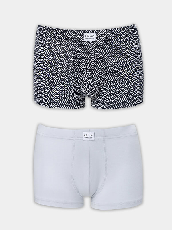 MARK FORMELLE Трусы 575115 411229-2 квадратный узор на черном +св.серый