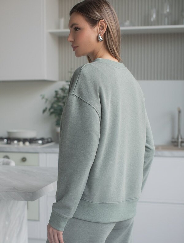 VILATTE Джемпер 575123 D49.140 оливковый меланж_dreams