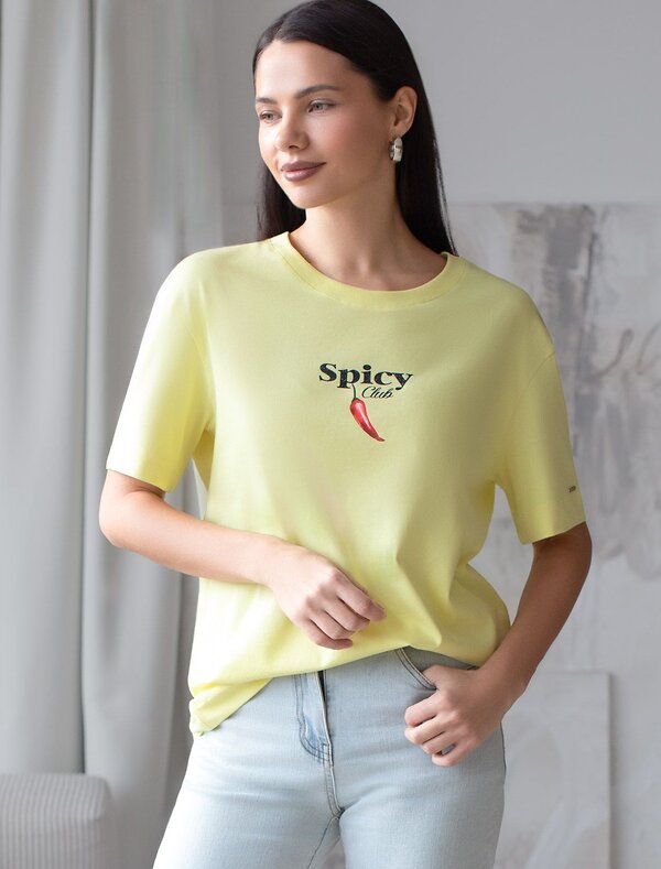 VILATTE Футболка 575144 D49.145 лимонный_spicy